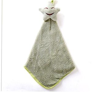 Hanging Star Coral Velvet Towel Green Household Products Daily Life Supplies