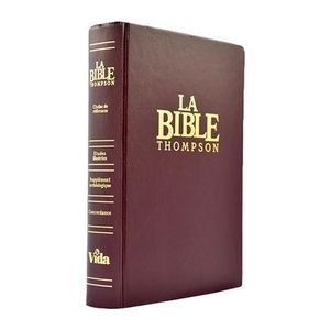 Bible Thompson - D'étude- Rouge Bordeau