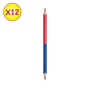 Maped Pochette De 12 Crayons Bicolore Duo 18 Cm - Multicolore