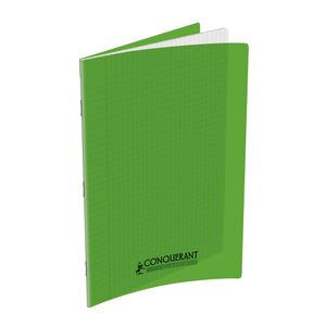Hamelin Cahier 21x29.7cm 96p.Sey. 90gr Piqué Couv.Polypro Conquérant Vert