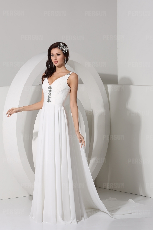 robe élégante blanche