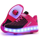 CHAUSSURE LED - BASKET ROULETTE  ROSE