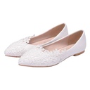 CHAUSSURE FEMME - DENTELLE BLANC