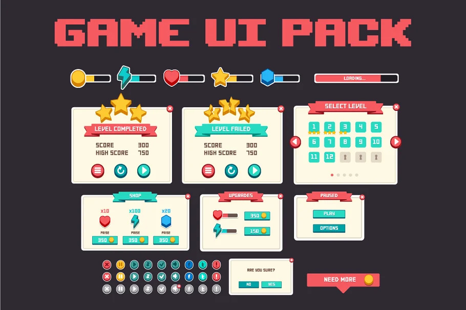 Complete game ui pack