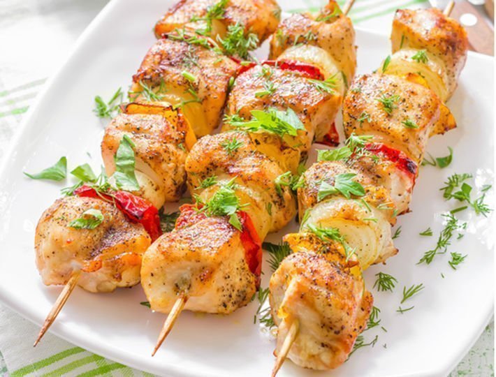 Brochette poulet taouk