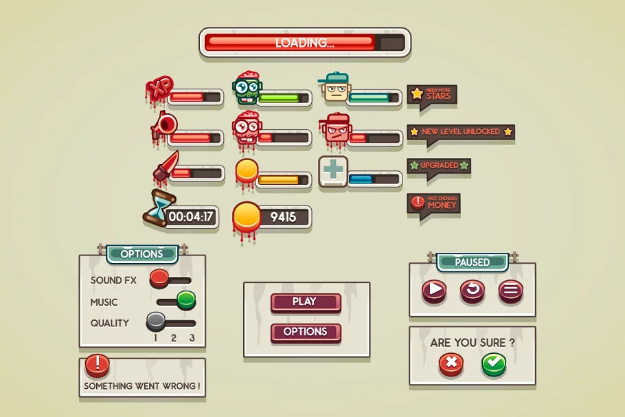 Game GUI Zombie
