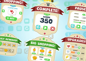 Cute Casual Game UI