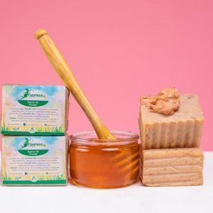 Savon visage à l’argile rose et au miel