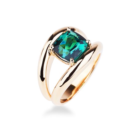 Bague grenat et or rose