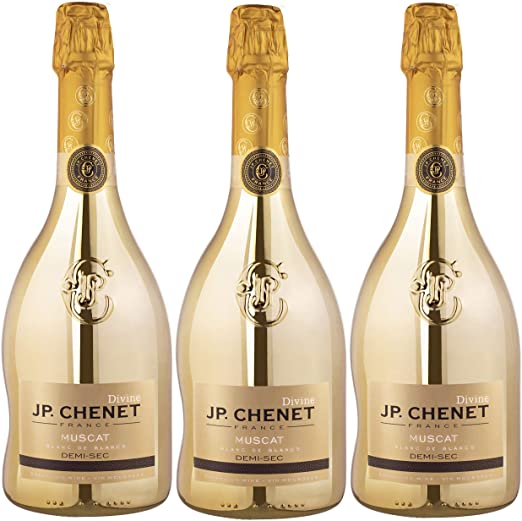 JP CHENET JP Chenet - Divine Gold Muscat Vin Effervescent Demi-Sec, COTE D'IVOIRE(3 x 0.75 L)