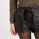 Short cuir d'agneau femme