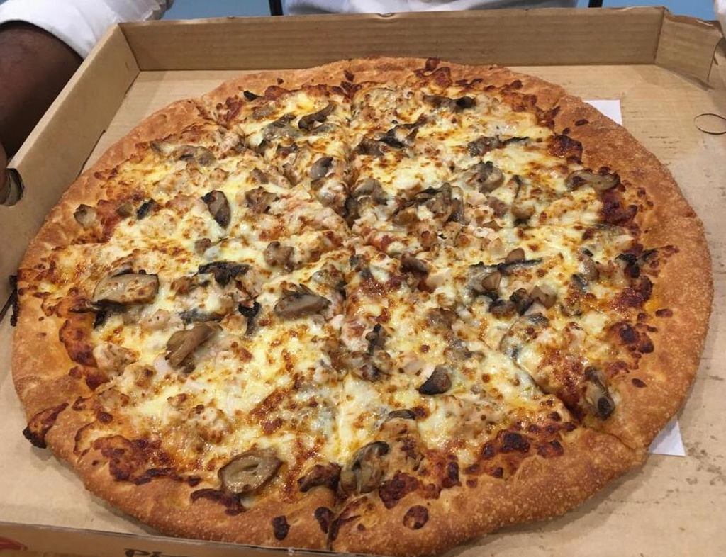 Pizza poulet &amp; champignons