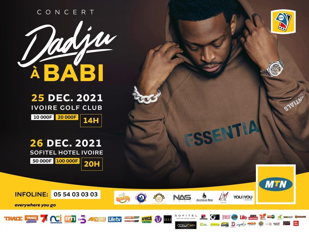 Ticket Concert Dadju Abidjan
