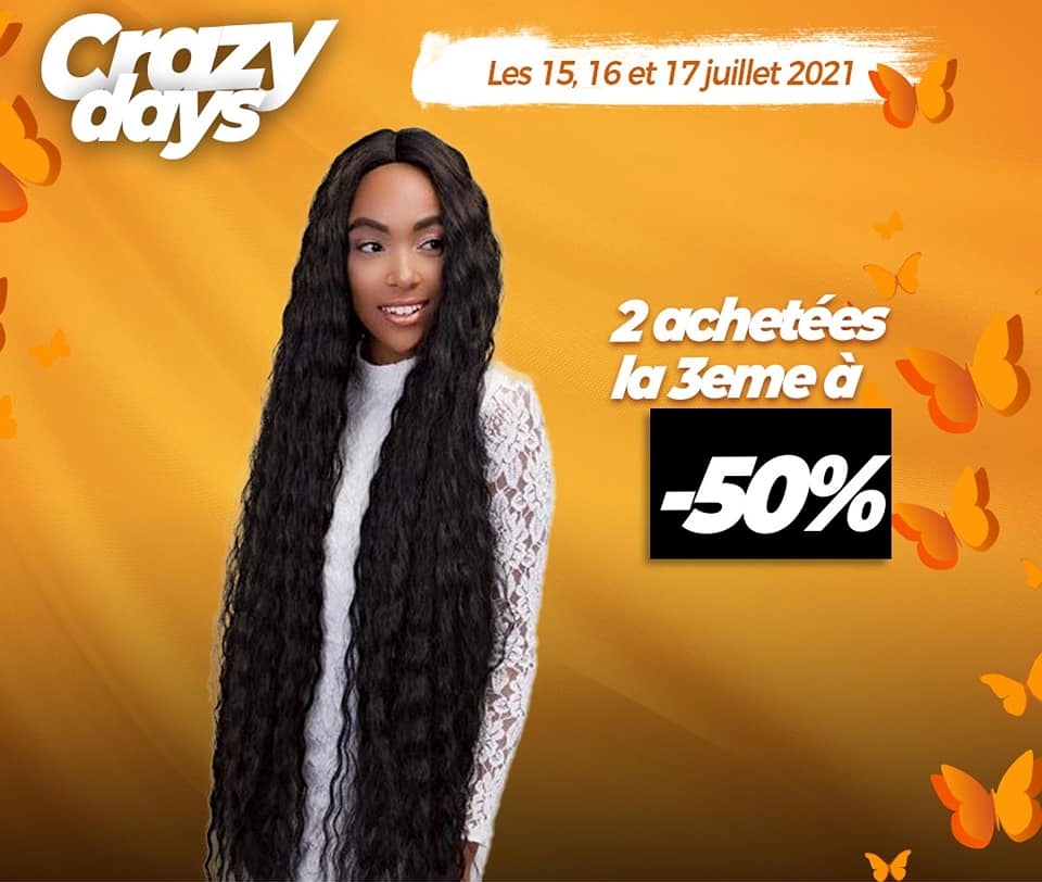 Perruque Longue et noire