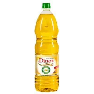 Bouteille d'huile DINOR - Sans cholestérol – 12 x 1,5 L