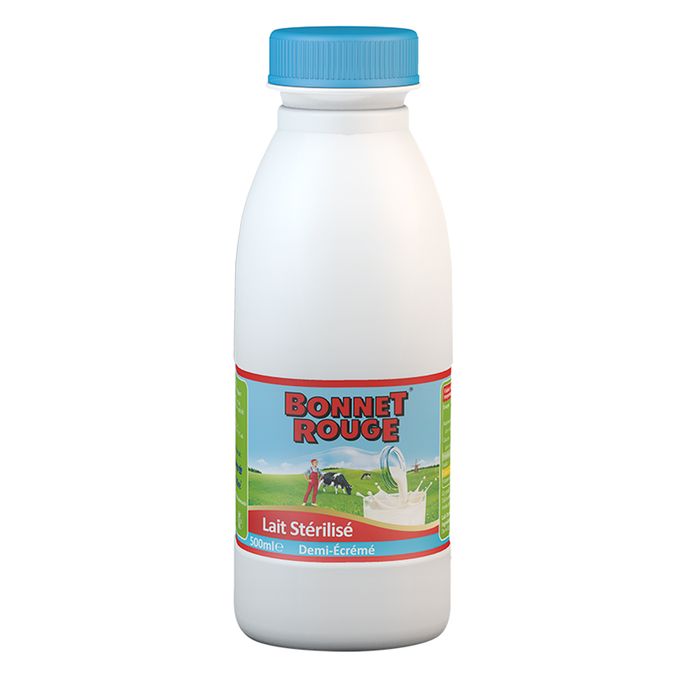 Bonnet Rouge Lait Stérilisé Demi Ecrémé - 500 Ml