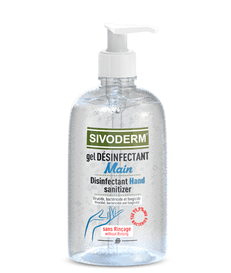 Gel mains désinfectant SIVODERM Flacon pompe de 500ml