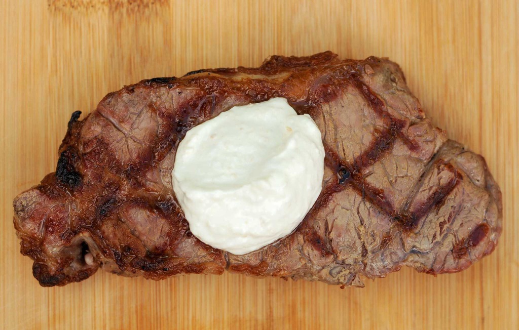 Steak crème fraîche