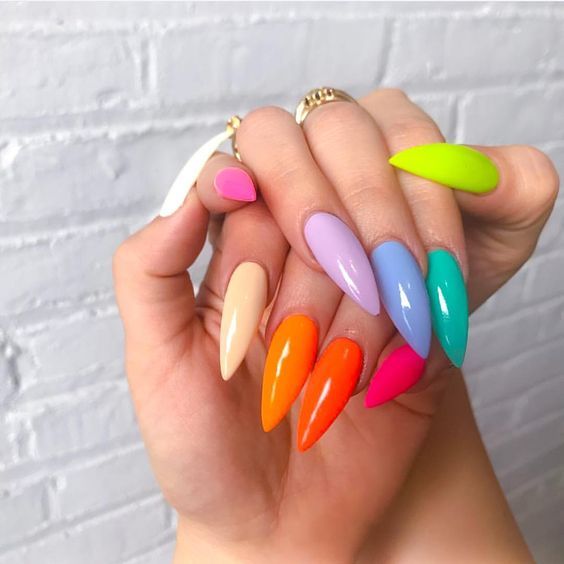 Faux ongles Fluo