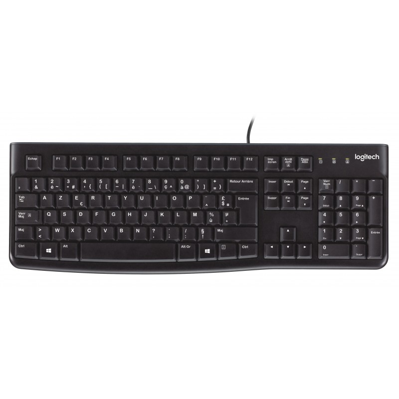 LOGITECH K120 CLAVIER USB AZERTY FRANÇAIS NOIR
