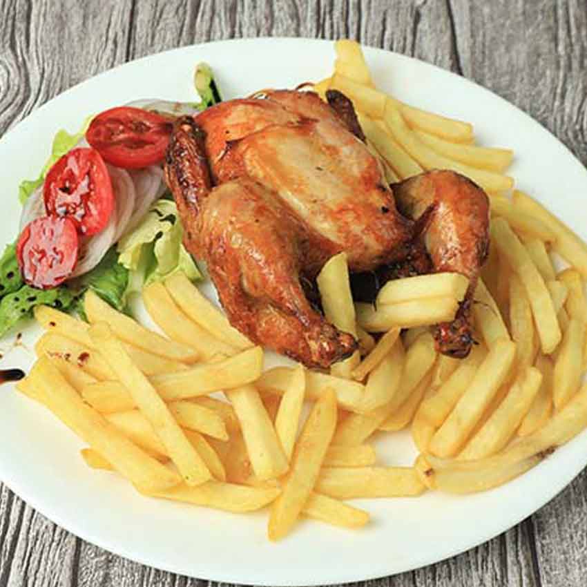 Poulet rôti + frites