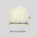 Bonnet bébé en coton