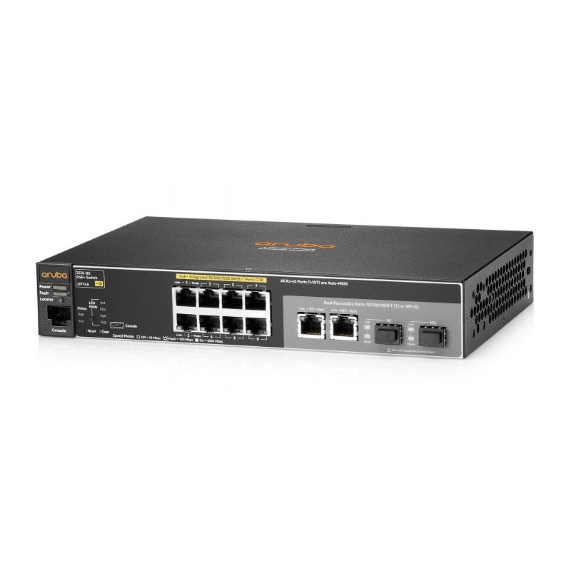 HEWLETT PACKARD ENTERPRISE ARUBA 2530 8G POE+ GÉRÉ L2 GIGABIT ETHERNET (10/100/1000) CONNEXION ETHERNET