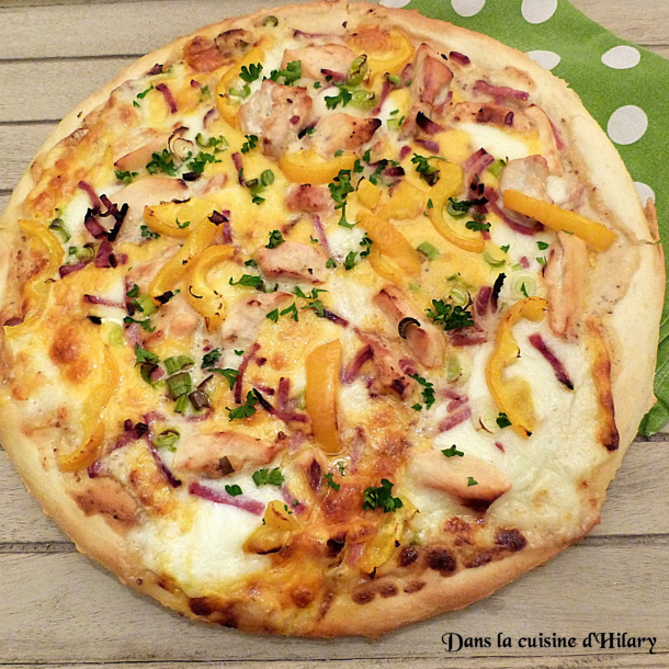 Pizza au poulet