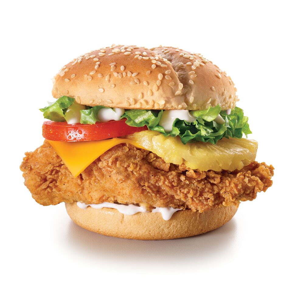 Hawaiian burger (+ Frites et Boisson.)