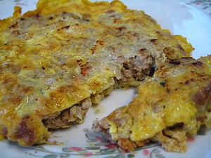 Omellette Viande