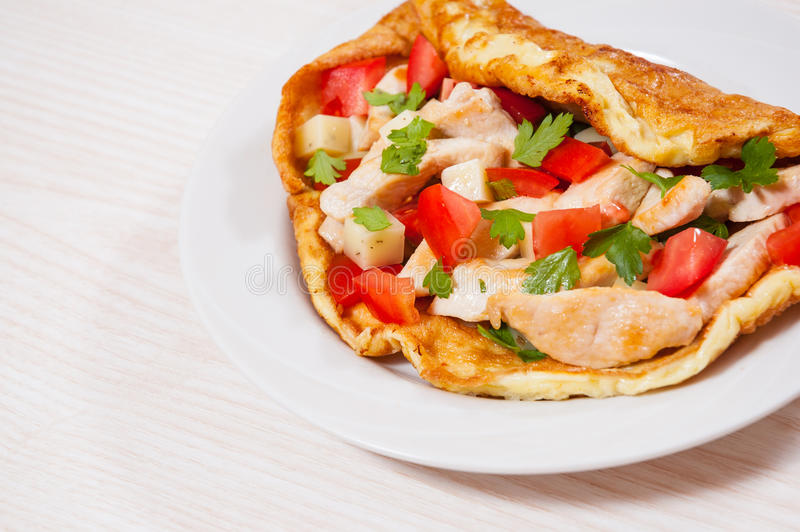 Omellette Fromage Légume