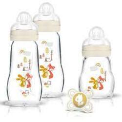 Coffret Biberons Verre Blanc