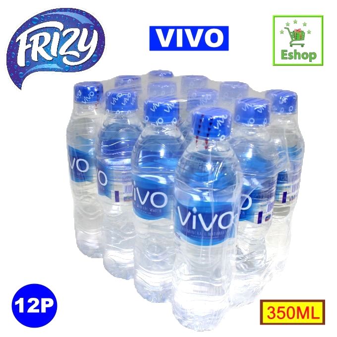 Vivo Lot De 12 Bouteilles D'Eau Minérale Vivo 350ML – Multicolore