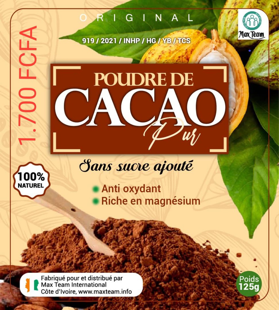 Poudre de Cacao pur