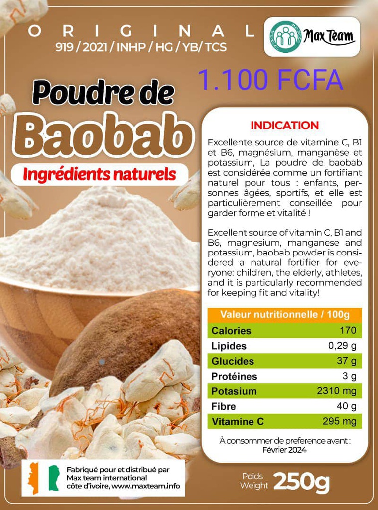 Poudre de baobao