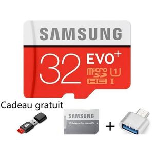 Samsung Carte Mémoire Micro SD - 32 Go Avec Lecteur Et Deux Adaptateurs