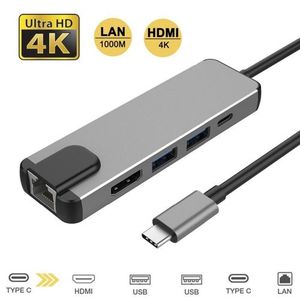 Adaptateur USB - HDMI Rj45 - Argent (emballage Endommagé)