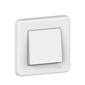 Schneider Electric Bouton Poussoir Leona-Blanc