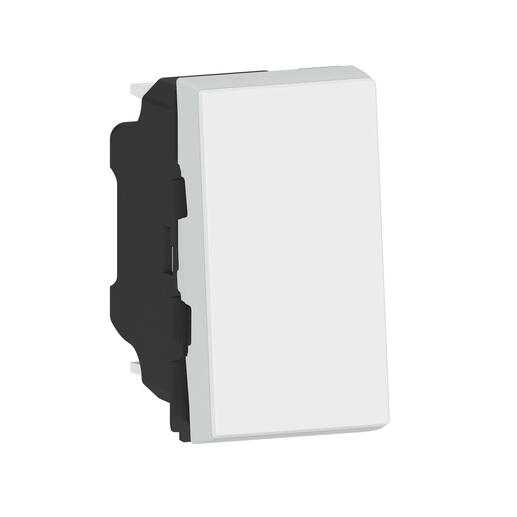 Interrupteur ou va-et-vient témoin avec voyant Mosaic Easy-Led 10A 1 module - blanc