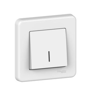 Schneider Electric Bouton Poussoir Lumineux Leona-Blanc