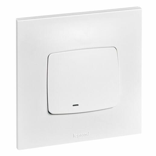 Interrupteur ou va-et-vient lumineux (voyant fourni) Neptune - Blanc