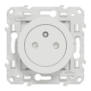 Schneider Electric Prise 2P+T Affleurante Odace à Griffes