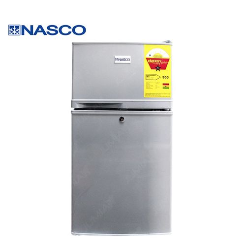 Nasco Réfrigérateur 2 Battants - KNASF2-100S - 80L - Gris