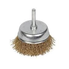 BROSSE BOISSEAU A FILS LAITONNES 50mm DIAMETRE 6.35mm POUR PERCEUSE INGCO REF WB30501