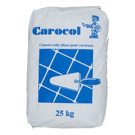 CARREAUX CIMENT CAROCOL PQTS KAKI / 25KG