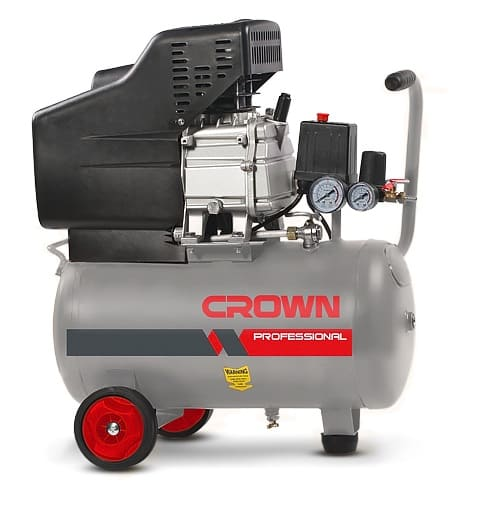 COMPRESSEUR A AIR 25 LITRES 1.5KW CROWN REF CT36028