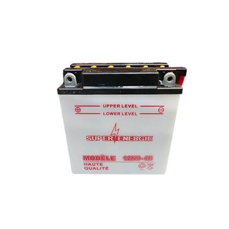 BATTERIE MOTO SANS ACIDE 12N9-4B DIM 135 x 75 x 139