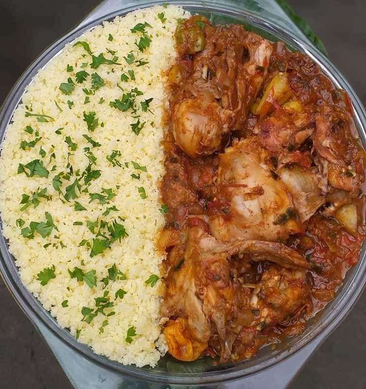 Poulet sauté attiéké