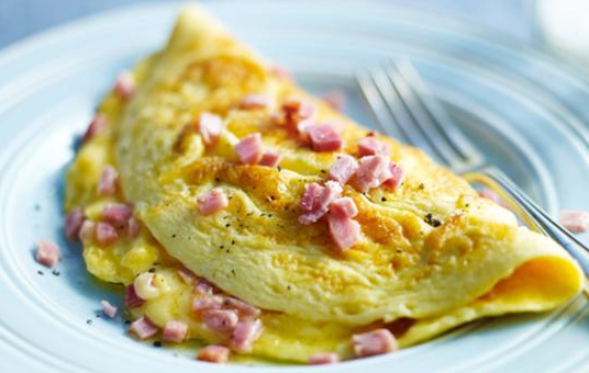 Omelette jambon