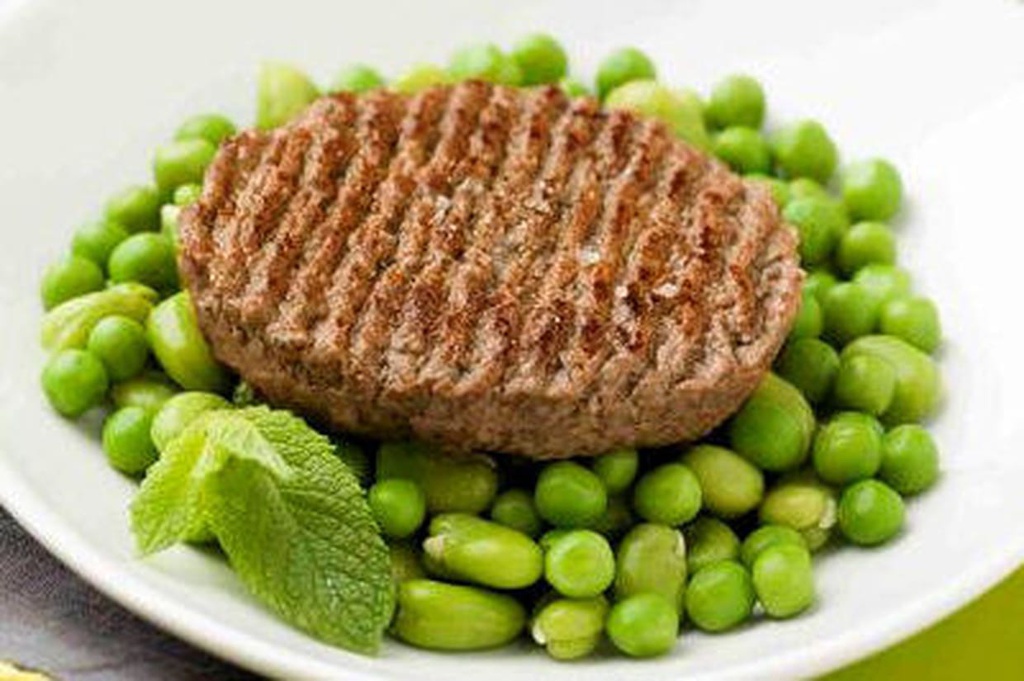 steack/ petits pois